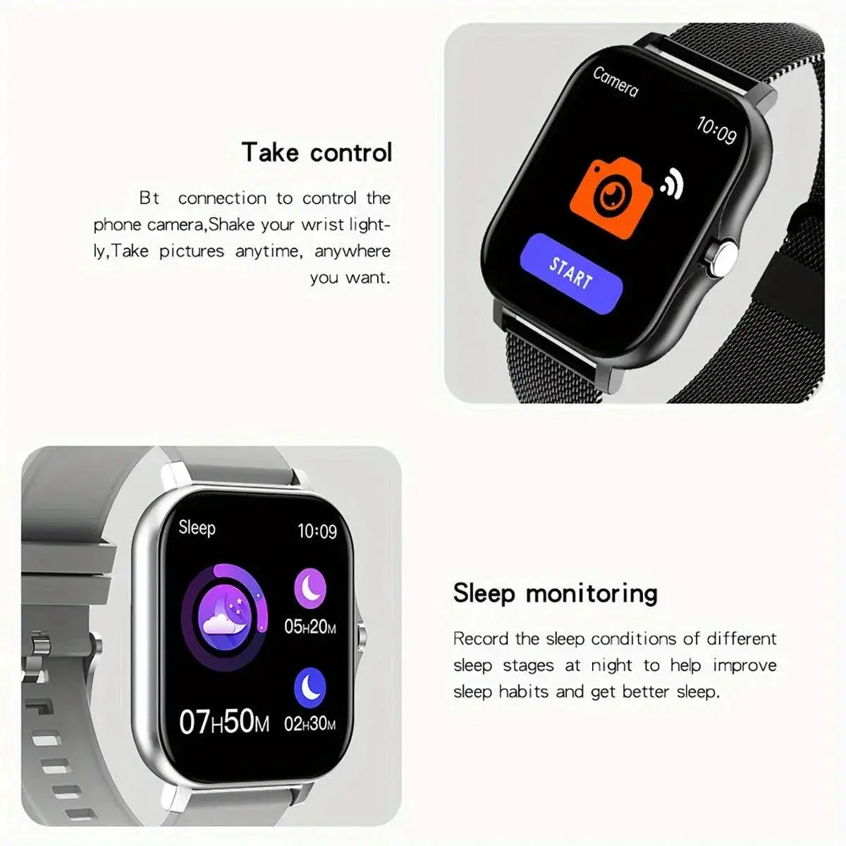 Smartwatch Bluetooth Calling and Health Monitoring for Men