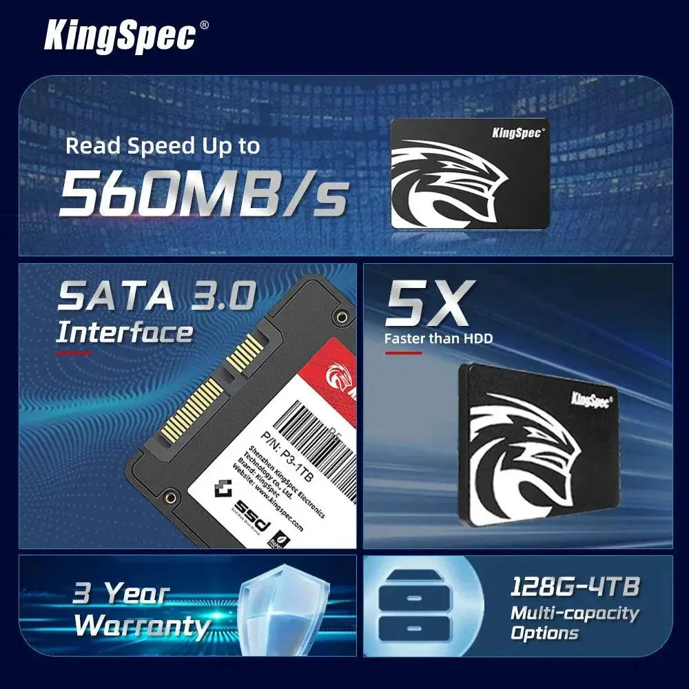 KingSpec SSD Internal Drive High Speed Laptop Upgrade