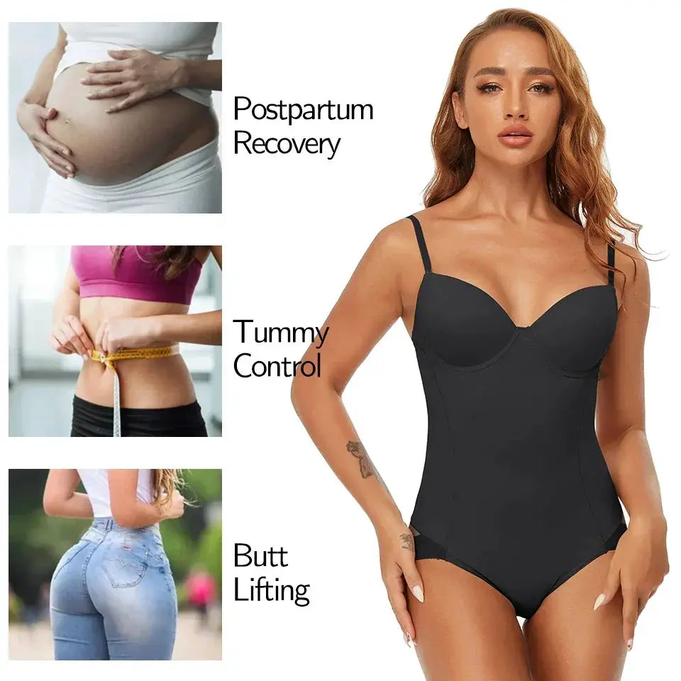 Slimming Women Bodysuit With Built In Bra For Tummy Control