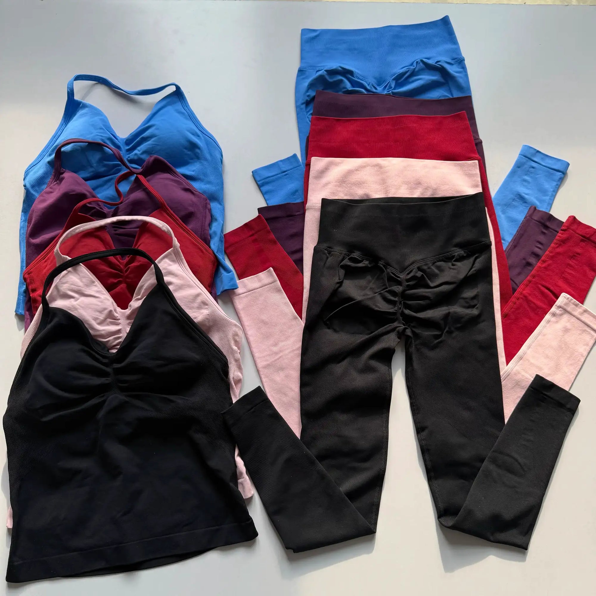 Yoga Set Women Halter Back Fitness - High Waist