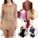 Off-Shoulder Compression Body Shaper Dress for Women