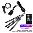 Rgb Car Ambient Foot Strip - App Music