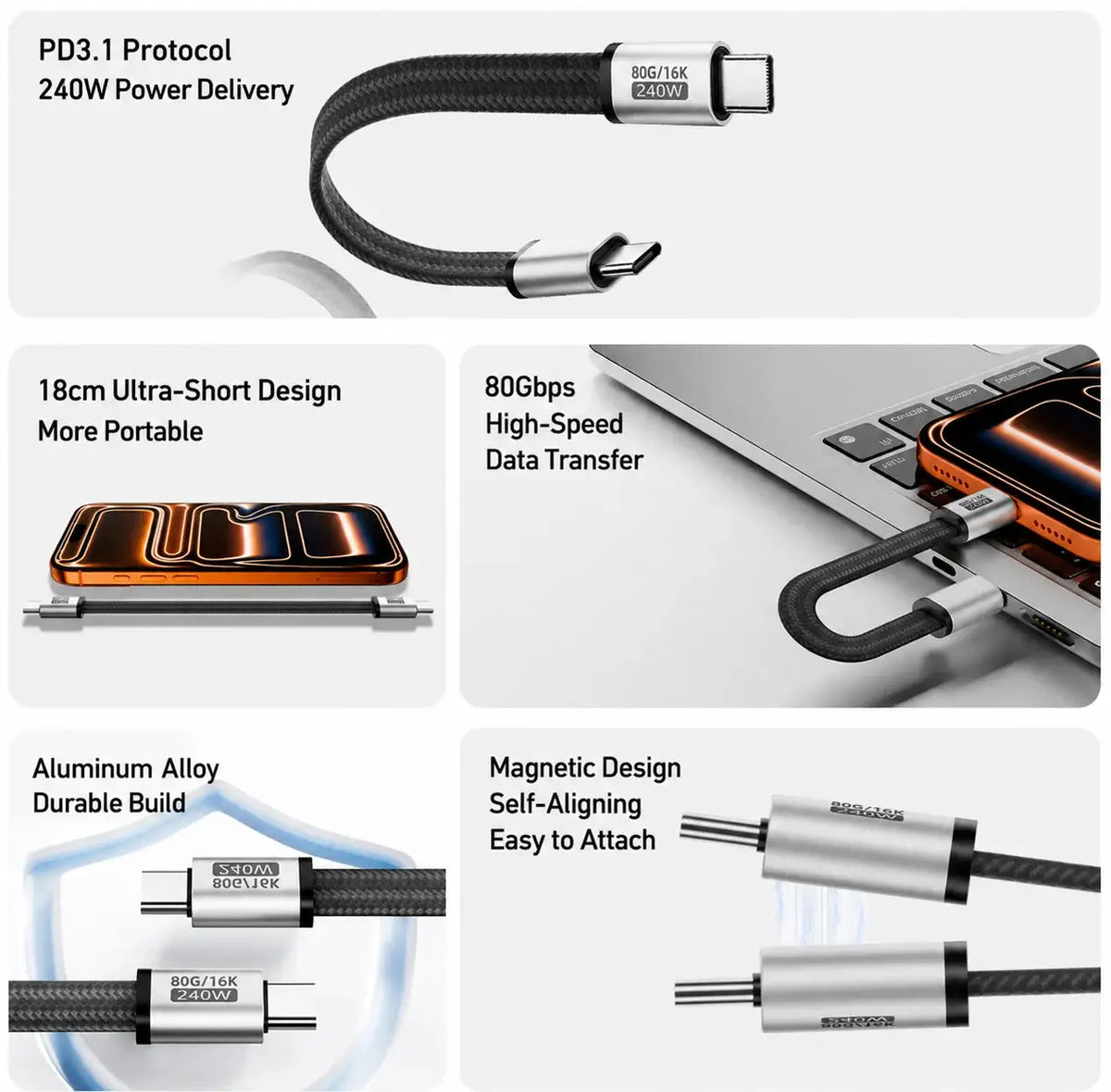 USB-C Mag Cable - Snap Charge Fast — product view 2