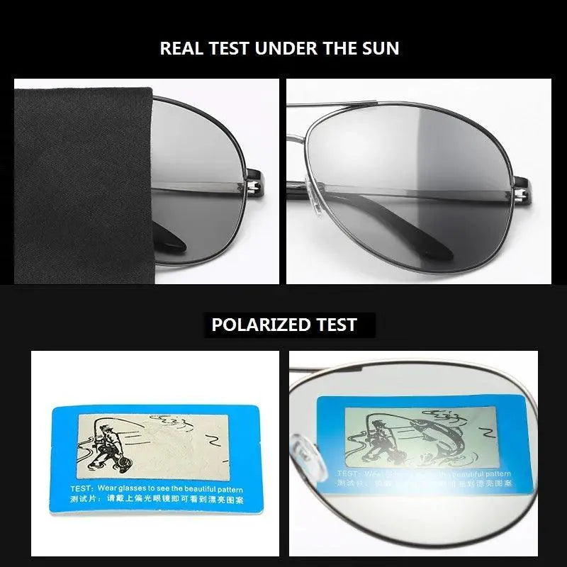 Chameleon Photochromic Polarized Sunglasses Unisex Men Women
