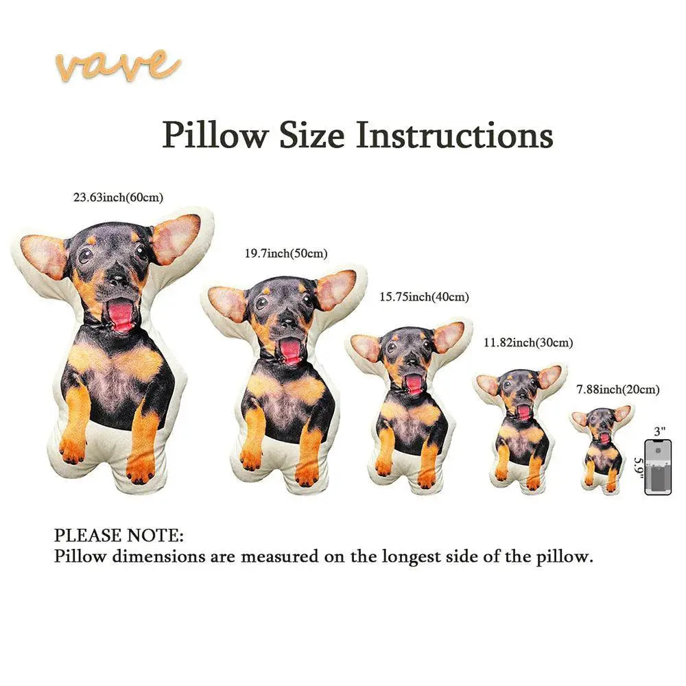 Personalized Pet Photo Pillow Custom Plush Cushion Gift