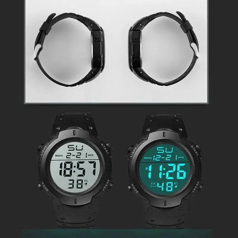 LED Sports Watch Waterproof Digital Clock With Alarm