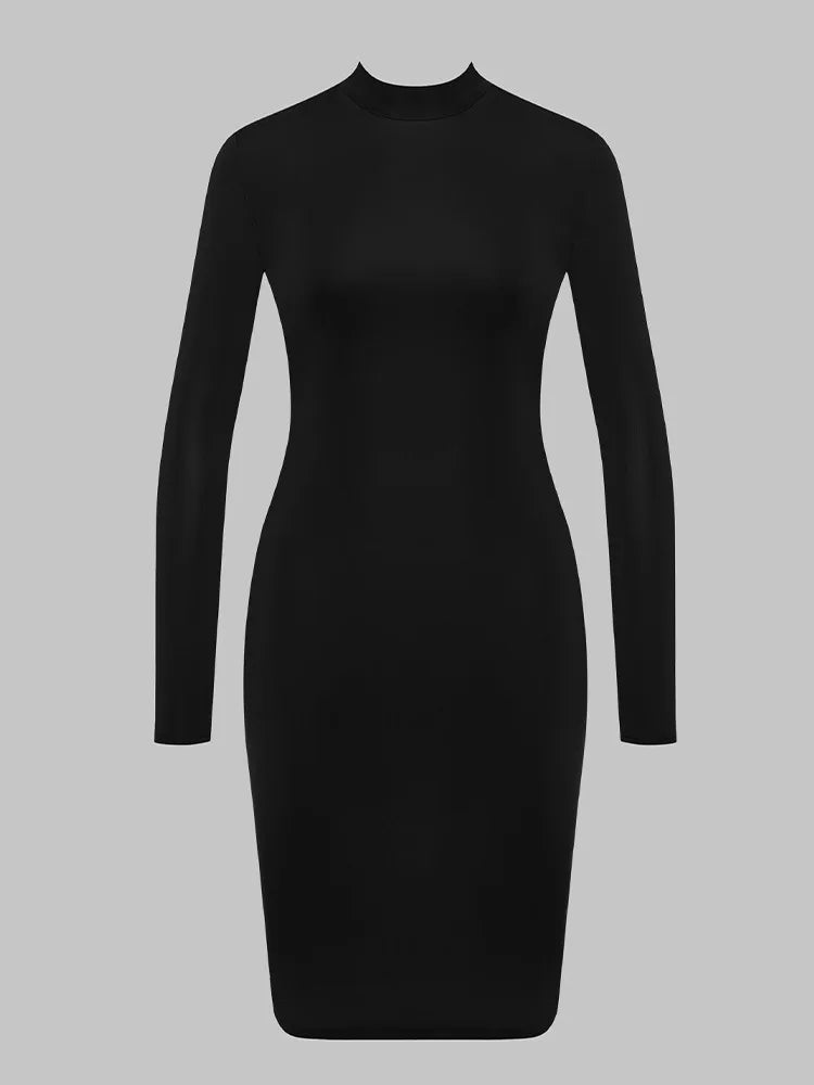 Cutout Pleated Evening Dress