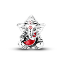 Sterling Silver Bright Red Charm