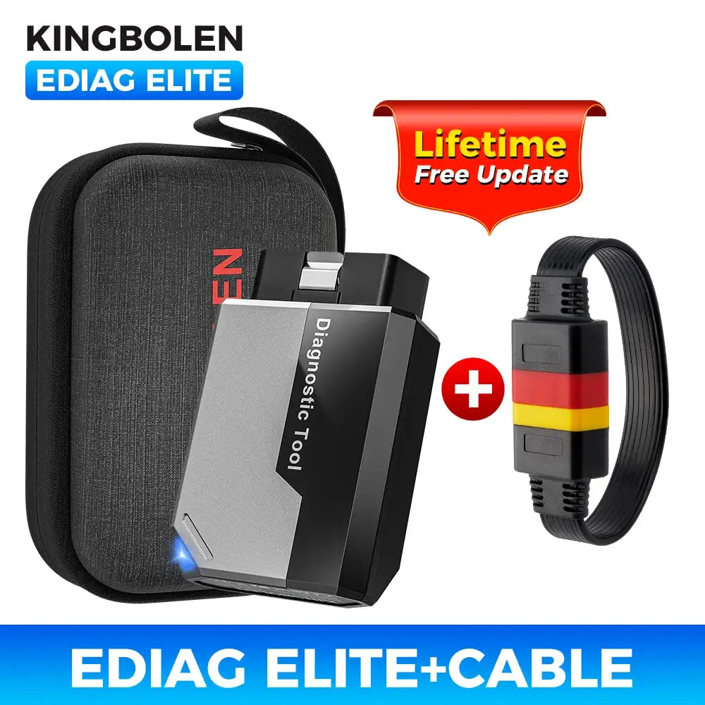 KINGBOLEN EDIAG Elite OBD2 Scanner Bluetooth, 15 Resets Read/Clear Fault Code PK THINKDIAG Car Diagnostic Scan Tool Lifetime Fre