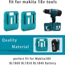 Universal 18V Battery Holder for Makita Milwaukee Storage