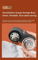 Portable Electric Lint Remover With LED Display 3 Levels