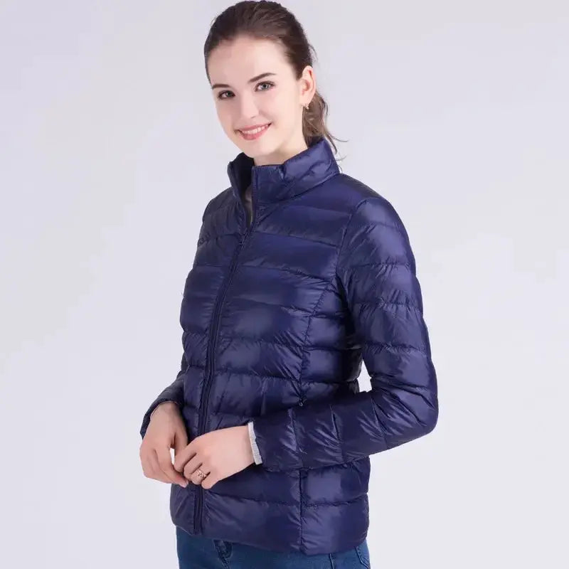 Women Ultra Light Down Jacket Autumn Winter Slim Coat