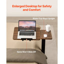 Adjustable Overbed Table With Rolling Casters
