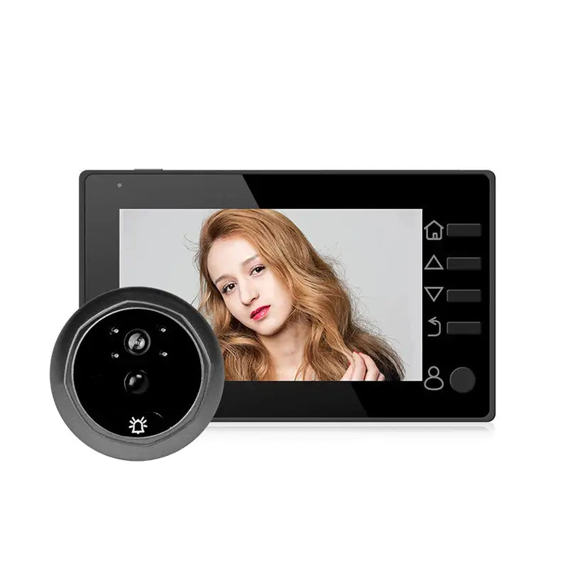 4.3 Inch HD Display Visual Peephole Video Doorbell 145 Degree Angel 1 Megapixel Camera PIR Motion Detection Night Vision Cat Eye