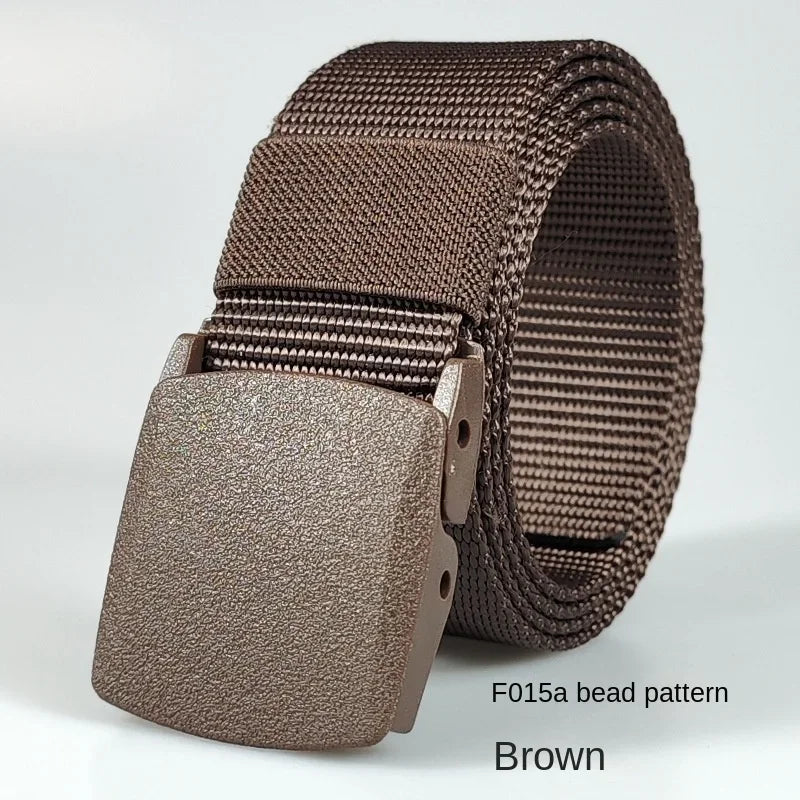 White Automatic Buckle Nylon Army