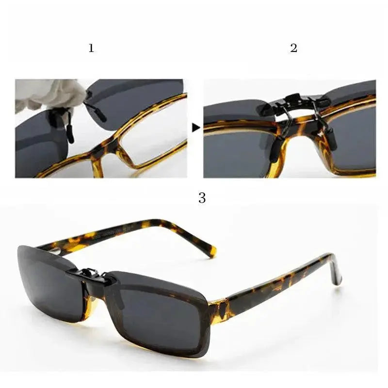 Unisex Polarized Clip On Sunglasses For Driving And Fishing