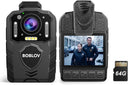 BOBLOV Body Camera Battery Night Vision Body Cam Battery Built
