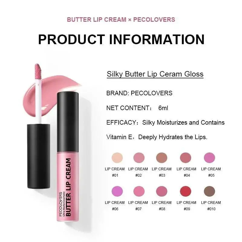 Luxurious Butter Lip Gloss Silky Vitamin E Formula 10 Shades