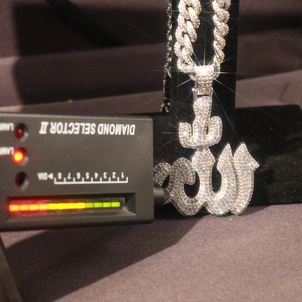 Sparkling Iced Out Allah Arabic