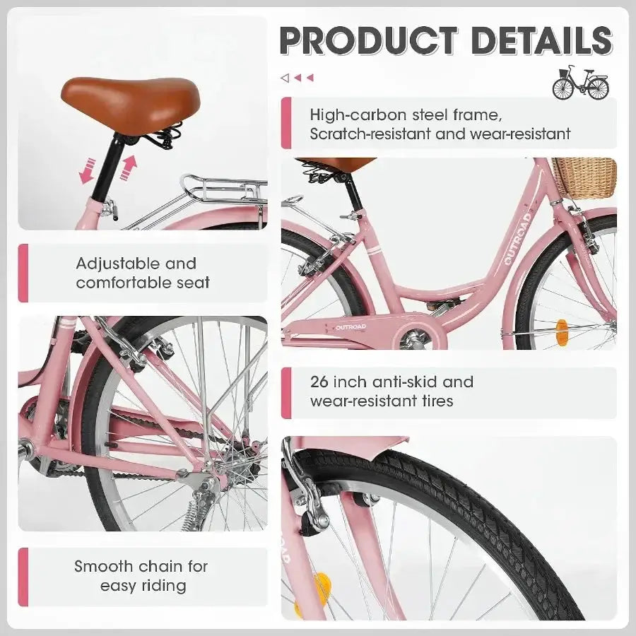 Comfortable Inch Beach Cruiser Bike — product image 2