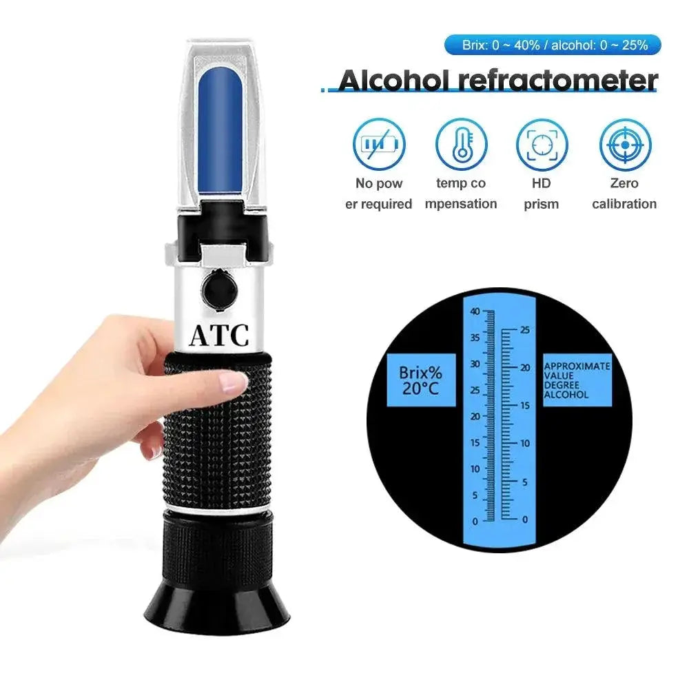 Professional Alcohol And Brix Refractometer For Brewing