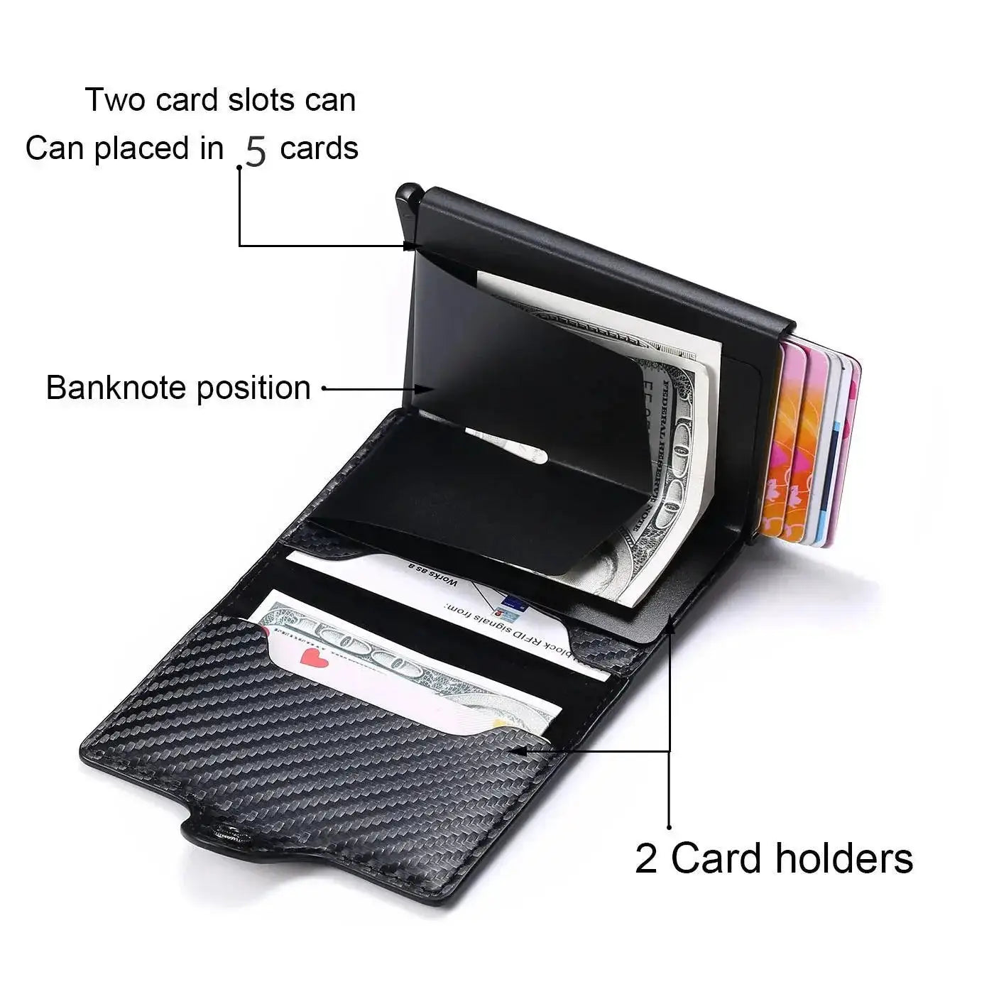 RFID Blocking Cardholder For Men Stylish Business Travel