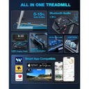 No Incline Under Desk Treadmill Bluetooth Quiet 400 Lb Capacity