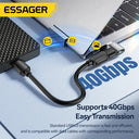 Essager USB Adapter - 40Gbps 240W Fast Charge