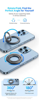 Baseus 360 Magnetic Phone Ring Holder Kickstand for iPhone