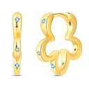 Sterling Silver Hoop Earrings Golden