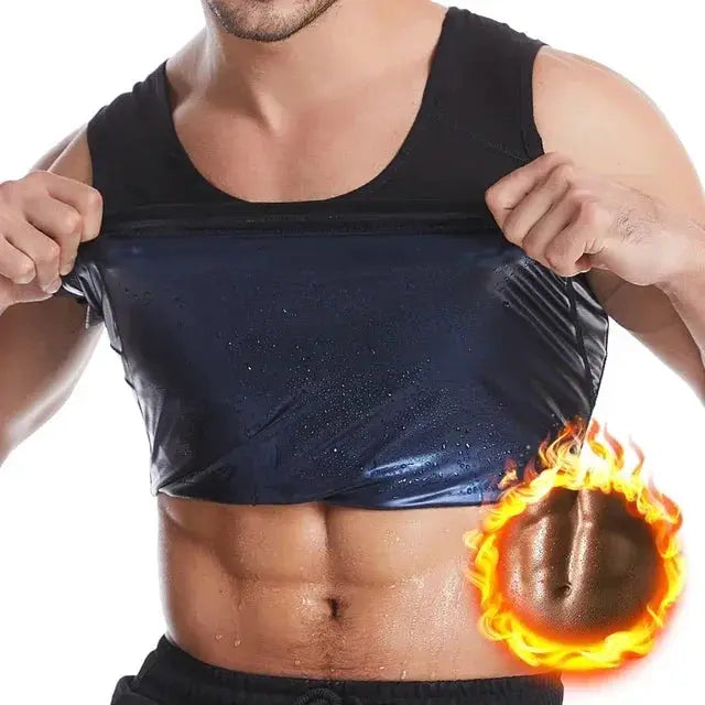 Mens Neoprene Sauna Vest Slimming Waist Trainer Body Shaper