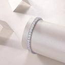 Silver Moissanite Square Tennis Bracelet