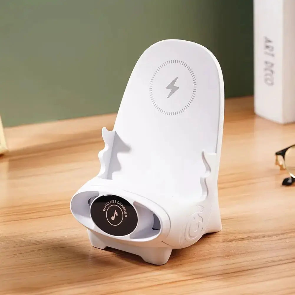 Wireless Charging Stand Portable Mini Chair 15W Charger