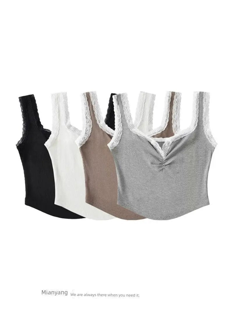 Retro Lace Tank Top Elevate Streetwear Style Today