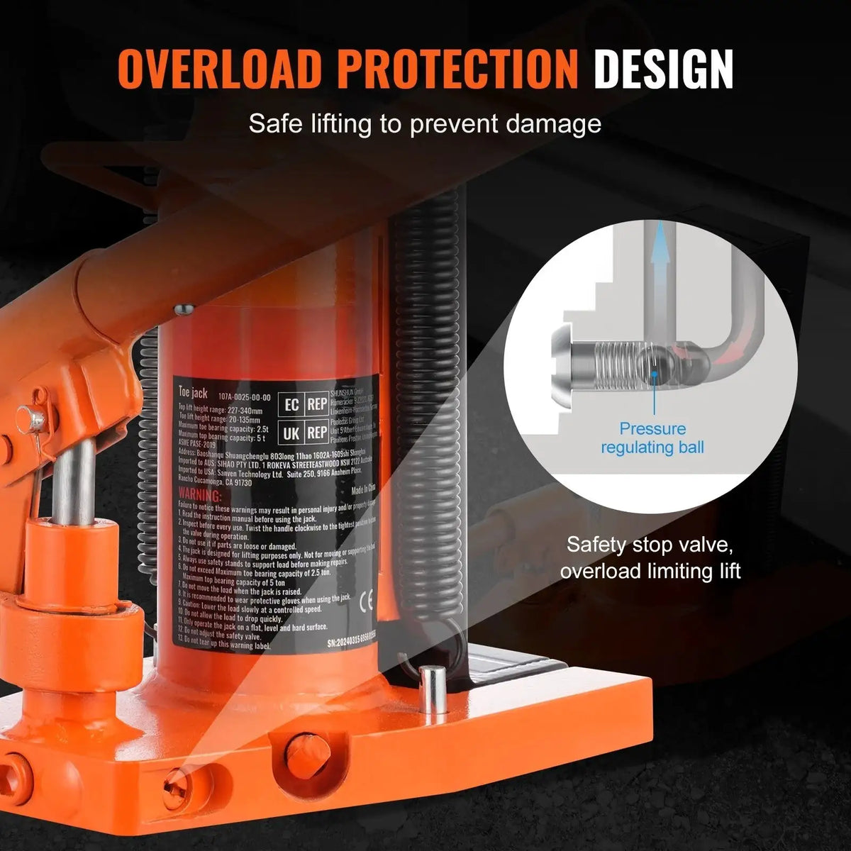 Succebuy Hydraulic Toe Jack Ton — product image 4