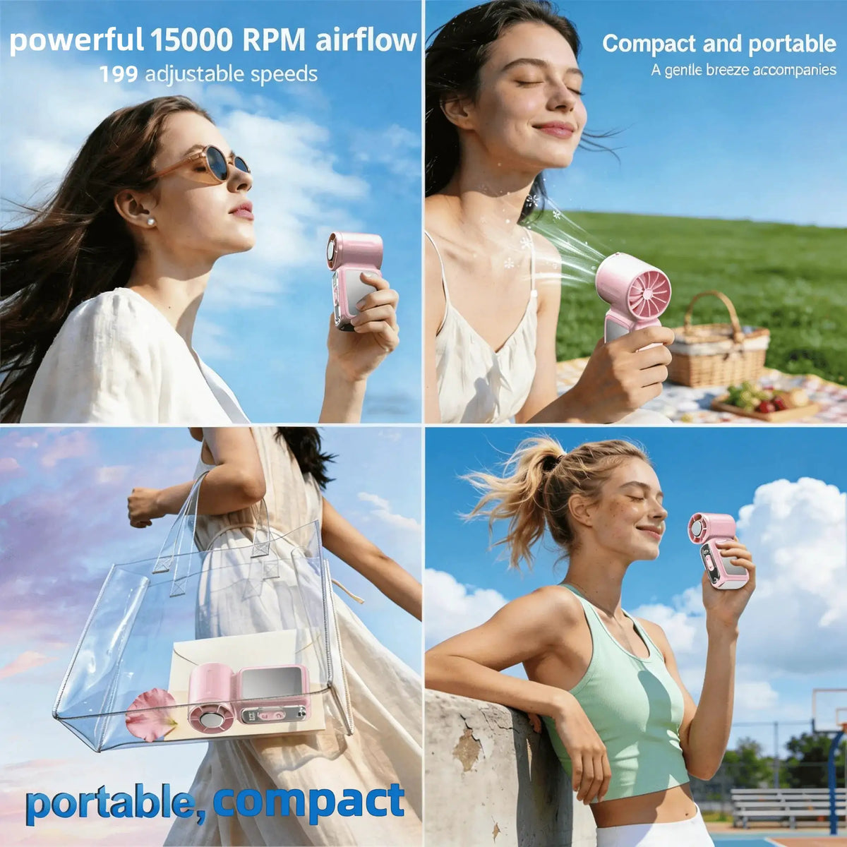 Portable Handheld Ice Cooling Fan — product image 3