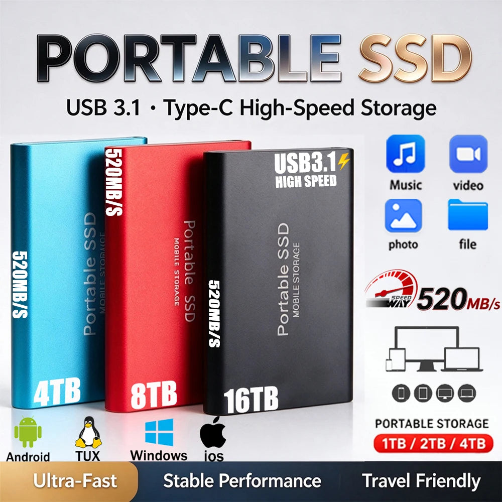 Compact External SSD Drive