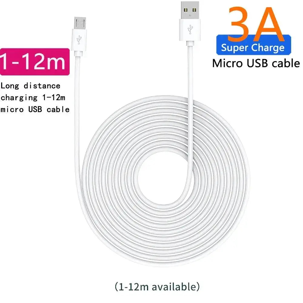 Super Length Micro USB Cable For Xiaomi Camera And More