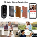 Tuya Wifi Doorbell - Hd Waterproof Live View Alert