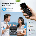 AI Translator Earbuds HTC NE25 Bluetooth 5.3 Real Time Translation 50H Mic