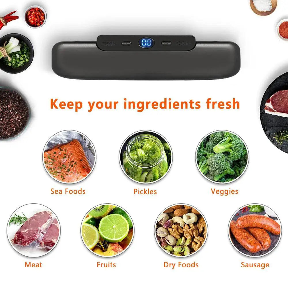 Vacuum Sealer Machine With 10 Free Bags For Freshness