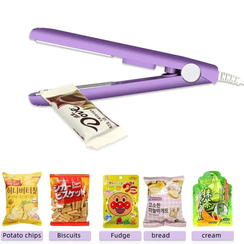 Mini Plastic Bag Sealer Clip Food Gadget Kitchen Helper