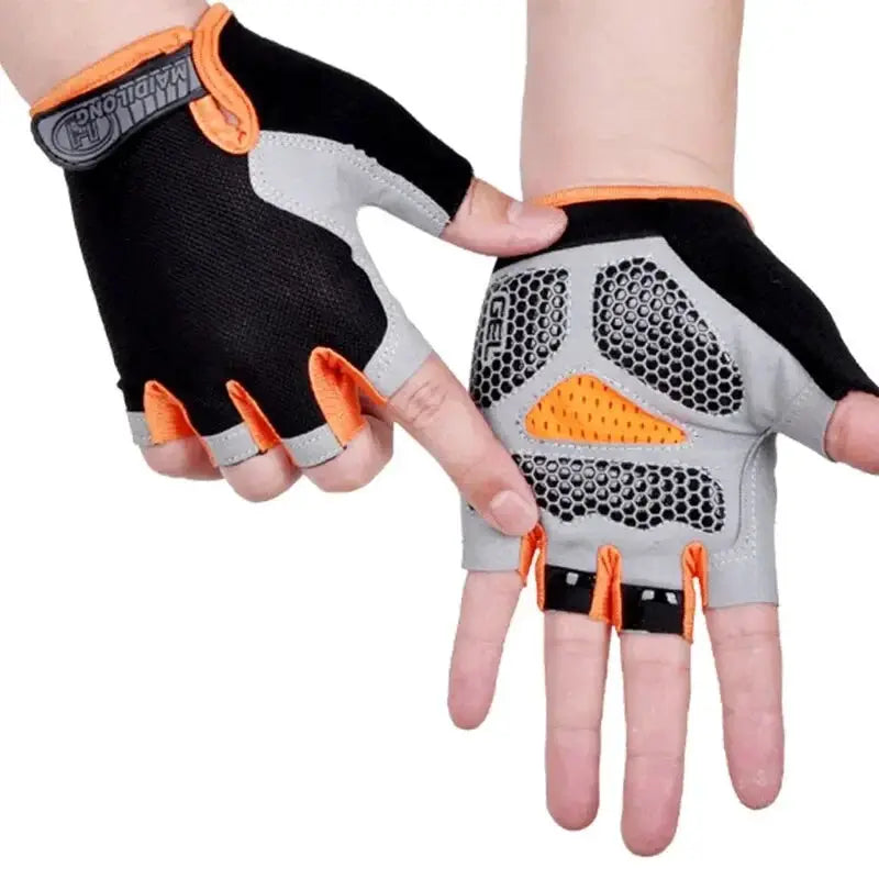 Hot Cycling Gloves Half Finger Antislip Antisweat Unisex