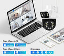 Outdoor Security Camera With AI Tracking For Homes