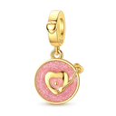 Golden Charm Bead Sterling Silver