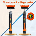 T02A T02B AC 12-1000V Non-Contact Voltage Tester Pen Electric Live Neutral Wire Detector Breakpoint Finder LED Light Voltmeter