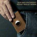 Slim Card Wallet for Men AirTag Tracking