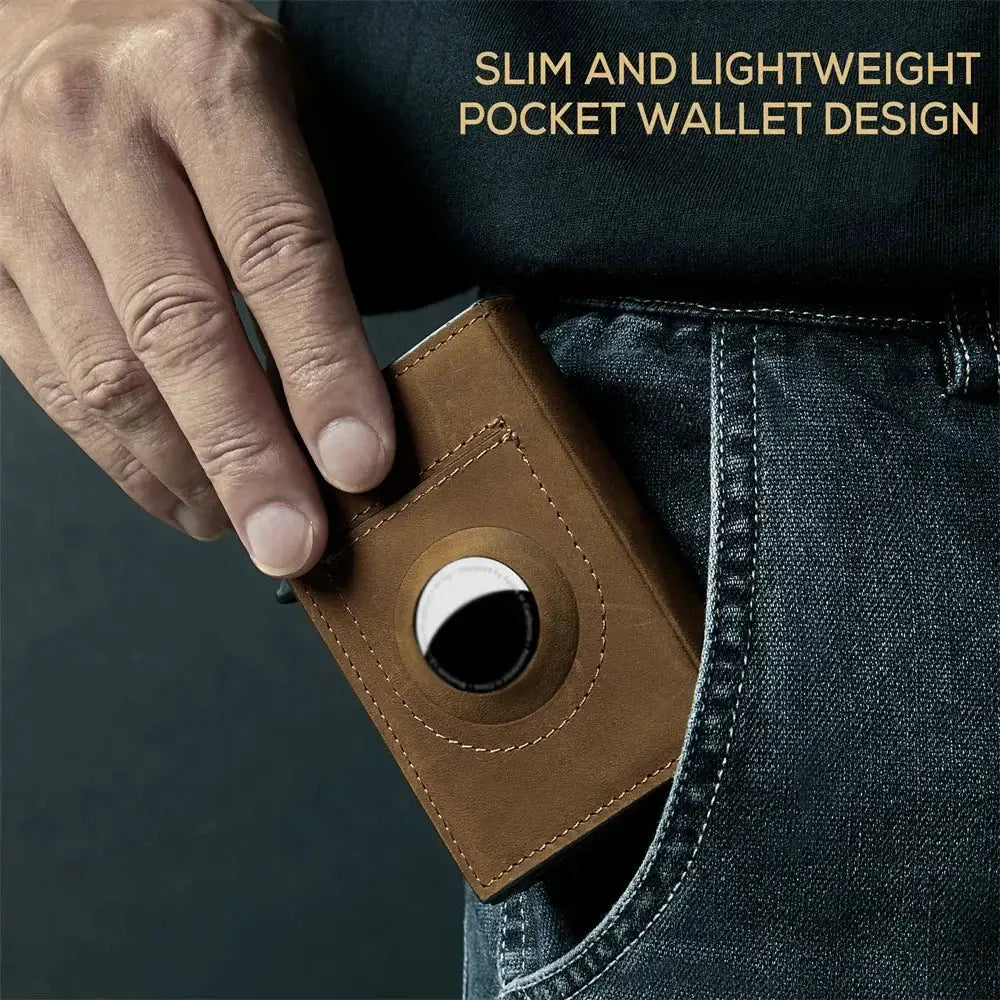 Slim Card Wallet for Men AirTag Tracking — product view 19