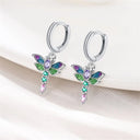 Sterling Silver Chameleon Dragonfly Butterfly