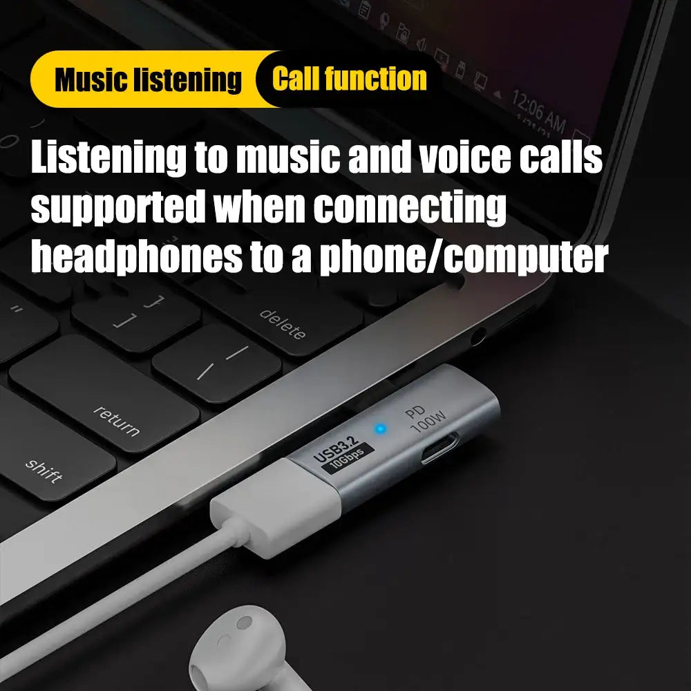 Type C Adapter - Charge and Audio — product view 5